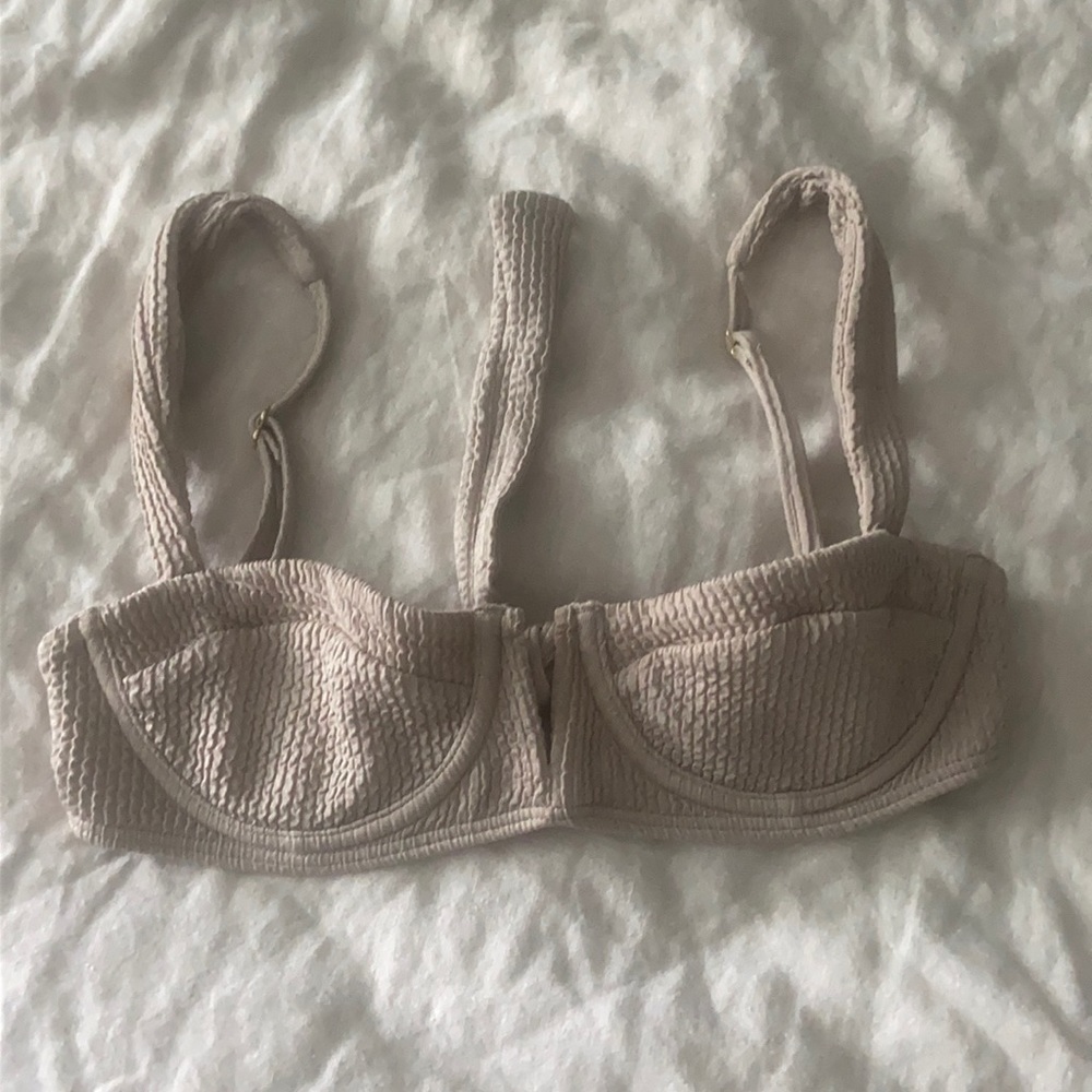 Monday Swim Clovelly TOP in Oat. Worn once, in perfect condition.